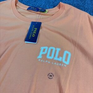 Polo Ralph Lauren T-Shirt Mens 3XB Orange Graphic Logo Big & Tall NWT New